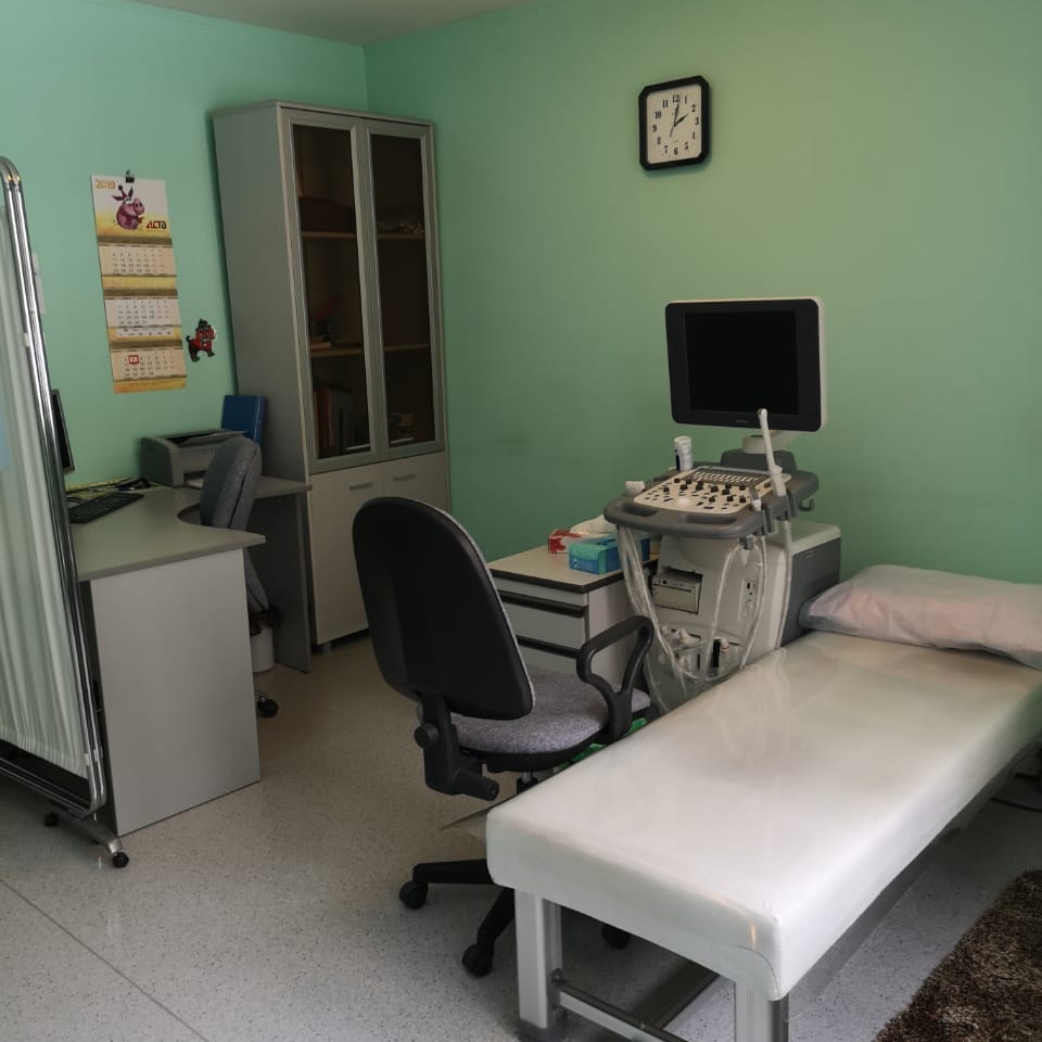 Кабинет УЗИ кабинет клиники Гинес в Южно-Сахалинске